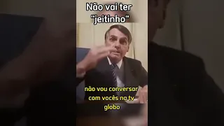 Bolsonaro fala sobre renovação do alvará da Globo.