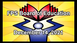 School Board Meeting - December 14, 2021