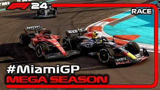 F1 24 - MEGA SEASON 2024 MIAMI Prix 🇺🇸 | RACE] #MiamiGP