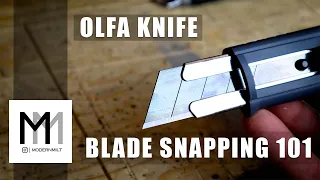 OLFA Knife: Blade Snapping 101 // BEGGINNERS GUIDE Video