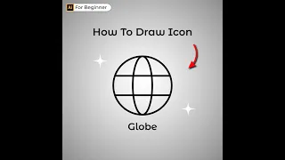 How to Make Icon in Adobe Illustrator - Globe Icon