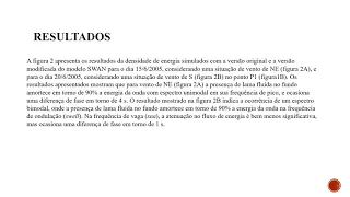 MODELAGEM NUMERICA DA ATENUAÇÃO DAS ONDAS NA PRESENÇA DE LAMA FLUIDA NA PRAIA DO CASSINO (RS),BRASIl