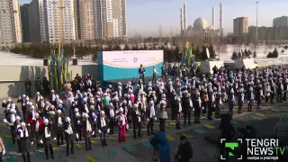 В Астане подняли Флаг Года Ассамблеи народа Казахстана