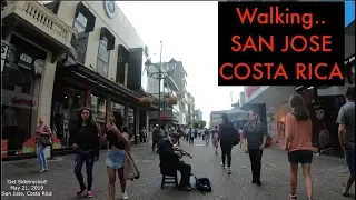 🔴 Walking San Jose, COSTA RICA: Sights & Sounds - 2019