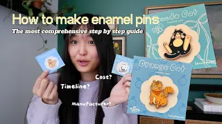 How to make enamel pins | cost, manufacturers, detailed timeline - real example walkthrough