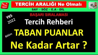 2022YKS Tercih Aralığı Ne Olmalı? | Puanlar Ne Kadar Düşer ?