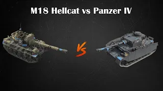 M18 Hellcat (Vet 3) vs Panzer IV (Vet 3) (1vs1) | Company of Heroes 3