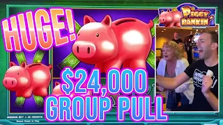 🔴 HUGE $24,000 ⫸ PIGGY BANKIN' GROUP SLOT PULL ⫸ BCSLOTS @ HOLLYWOOD ST.LOUIS