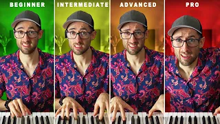 The 4 Levels of Playing CHORD PATTERNS On The Piano!