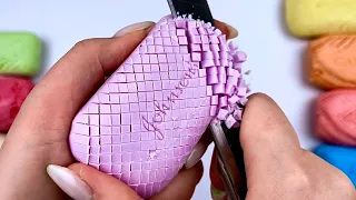 ASMR First Cut 200 🤩🤤😴 Cutting soap Cubes compilation Oddly Satisfying Video no Talking