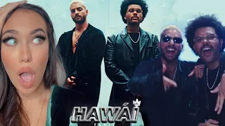 FEMALE DJ REACTS TO Maluma & The Weeknd - Hawái Remix (Official Video) REACTION