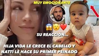 Vida Isabelle Crece El Cabello Natti Natasha llora Le Hace Su Primer Coleta a Su Hija Así Reacciona