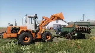 Farming Simulator 22 // Новгородовка // Амкодор 325С // Погрузка и разбрасывание навоза