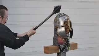 Helmet Tests, Part 4 - Unexpected Weapon Failure! (vs. Anglo-Saxon Helmet)