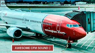[4K] TRIP REPORT | Awesome CFM Buzz !!!  | NORWEGIAN Boeing 737-800 | Oslo G. 🇳🇴 to Krakow 🇵🇱