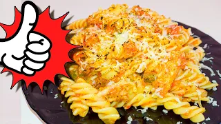 MACARRONES con TOMATE y ATUN ▶ Receta Pasta con atún ✅