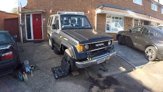 Toyota LJ70 First start (The Rusty Project)