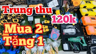 ✅ Sale Trung Thu Mua 2 Tặng 1 Giá 120k, Máy Chuyên Vít , Mài Pin,..Siêu Rẻ | Cu Bờm Tv 0929.826.628