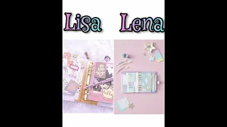 Lisa or Lena❣#SchoolSupplies#Shorts