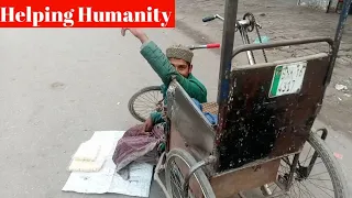 Buying All from a disabled man|Helping Humanity and kindness|#babamuzaffar #humanity #kindness