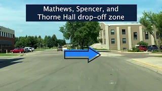 Abbott, Mathews, Spencer, Thorne Halls from I-29 | #NewJacks