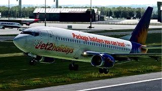 X-Plane 11 2021 Ultra Real | Jet2 737-300 Take-off from East Midlands