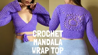 How to crochet a wrap top