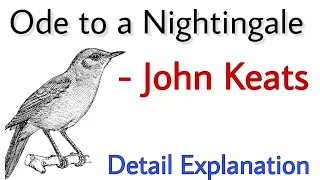 Ode to a Nightingale by John Keats Summary | ode to nightingale john keats line by line explanation