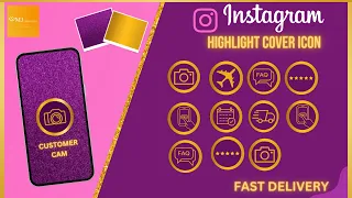 How to create Instagram highlight covers on Canva | Free Instagram story icons