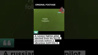 Russian pilot ejects seconds before Ukrainian missile hits!