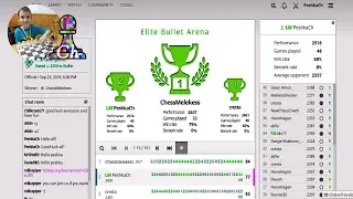 CHESS. Elite Bullet Arena on Lichess.org. LiveStream. 23/09/2018