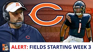 BREAKING Chicago Bears News: Justin Fields WILL START vs. Browns In NFL Week 3 | Andy Dalton Injury