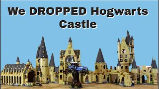 Small to BIG dropping LEGO sets | Harry Potter Hogwarts Castle #shorts