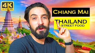 1st Day in CHIANG MAI Thailand | Delicious Street Food Culture (Local Thai Food)