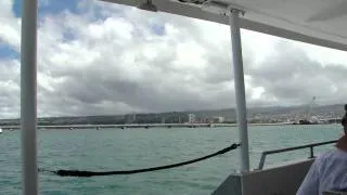 Pearl Harbor, boat from USS Arizona to mainland