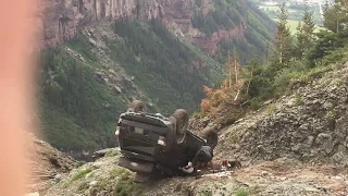 Toyota 4Runner rollover on Black Bear Pass, Telluride / Ouray Colorado