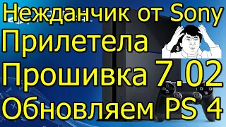 Опять Нежданчик от Sony Прошивка 7.02 Обновляем PS4