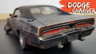 Restoration Dodge Charger RT Muscle Abandoned Model Car