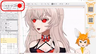 【Vtuber 2D】Ekate-chan #10 Rigging/animação Rotação Cabeça e Física do Cabelo Live2D