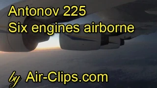 Antonov 225 Mriya VIEW FROM INSIDE!!! Wold's LARGEST airplane in cruise flight [AirClips]