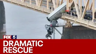 Kentucky bridge dangling truck: Rescue workers speak | FOX 5 News