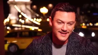 Luke Evans visiting Budapest