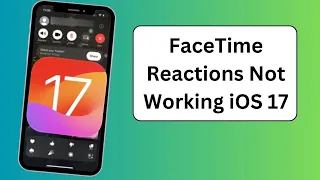 Facetime Reactions iOS 17 Not Working