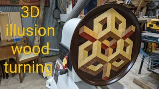 a new 3D illusion wood turning
