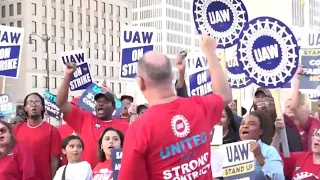 UAW strike enters third day