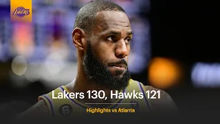 Lakers 130, Hawks 121 - LeBron Drops 47/10/9 on his 38th Birthday