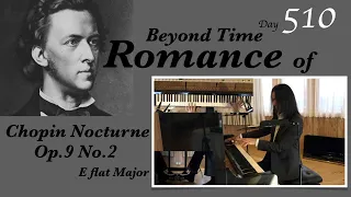 Nocturne op9 no2, 510th day recording with real staccatos and rests, adult piano learning.