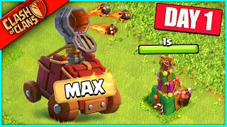 "WE'RE BACK!" MAXING ALL OUR NEW FAVORITE STUFF in the CLASH OF CLANS UPDATE