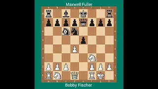 Bobby Fischer vs Maxwell Fuller, Tournament USA 1963 #chess