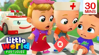 Nico, Nina e As Rodas da Ambulância! | O Mundo de Nina e Nico - Little World Português